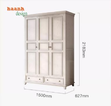 Khám phá tủ quần áo tân cổ điển tuyệt đẹp-TAT 004