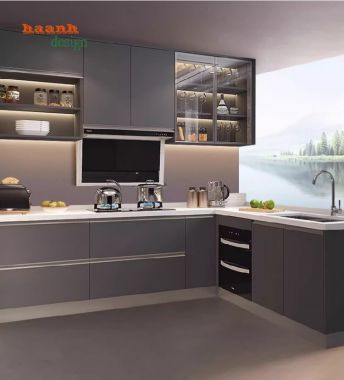 Bếp gỗ công nghiệp theo yêu cầu – Thi công chuẩn xưởng-TBC 004