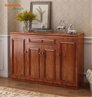 Tủ để giày dép bằng gỗ cao cấp – Thiết kế xu hướng 2025-TGH 012