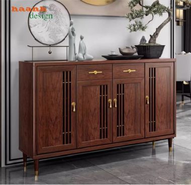 Tủ đựng giày gỗ sồi tự nhiên nhập khẩu Mỹ đẹp hiện đại-TGH 010