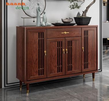 Tủ đựng giày gỗ sồi tự nhiên nhập khẩu Mỹ đẹp hiện đại-TGH 010