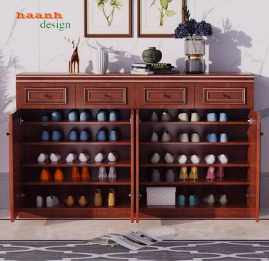 Bộ sưu tập tủ đựng giày dép gỗ sồi nhập khẩu – Bền đẹp-TGH 011
