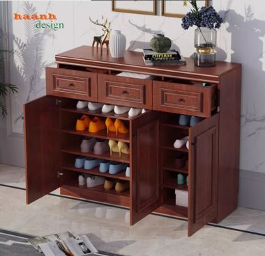 Bộ sưu tập tủ đựng giày dép gỗ sồi nhập khẩu – Bền đẹp-TGH 011