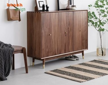 Tinh tế tủ đựng giày dép bằng gỗ tự nhiên cho không gian sống-TGH 004