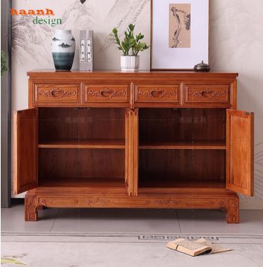 Tủ đựng giày dép bằng gỗ – Đẳng cấp từ chất liệu đến thiết kế-TGG 005