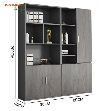 Tủ hồ sơ gỗ công nghiệp nhiều khoang cho văn phòng - THS 006