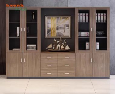 Tủ đựng hồ sơ thiết kế hiện đại cho phòng lãnh đạo-THS 004