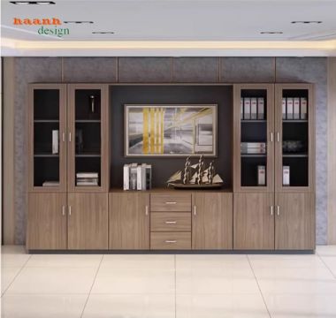 Tủ đựng hồ sơ thiết kế hiện đại cho phòng lãnh đạo-THS 004
