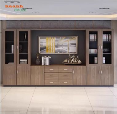 Tủ đựng hồ sơ thiết kế hiện đại cho phòng lãnh đạo-THS 004