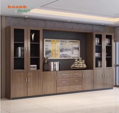 Tủ đựng hồ sơ thiết kế hiện đại cho phòng lãnh đạo-THS 004