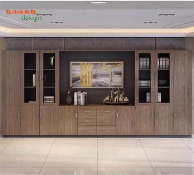 Tủ đựng hồ sơ thiết kế hiện đại cho phòng lãnh đạo-THS 004