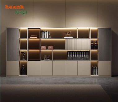 Tủ hồ sơ văn phòng gỗ công nghiệp – Giá tốt, thiết kế đẹp-THS 003