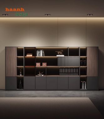 Tủ hồ sơ văn phòng gỗ công nghiệp – Giá tốt, thiết kế đẹp-THS 003