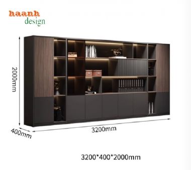 Tủ hồ sơ văn phòng gỗ công nghiệp – Giá tốt, thiết kế đẹp-THS 003