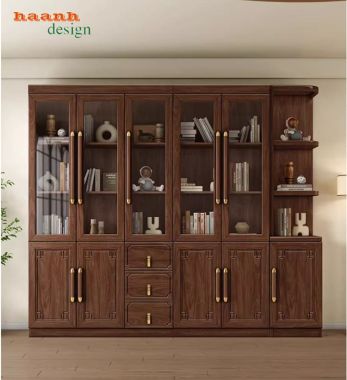 Mẫu tủ đựng tài liệu gỗ đẹp cho phòng lãnh đạo-THT 004