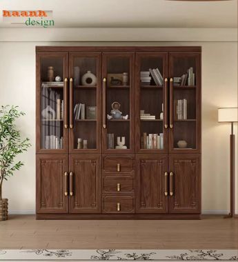 Mẫu tủ đựng tài liệu gỗ đẹp cho phòng lãnh đạo-THT 004