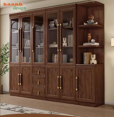 Mẫu tủ đựng tài liệu gỗ đẹp cho phòng lãnh đạo-THT 004