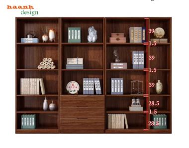 Tủ gỗ đựng tài liệu cánh kính cao cấp chuẩn doanh nghiệp-THT 003