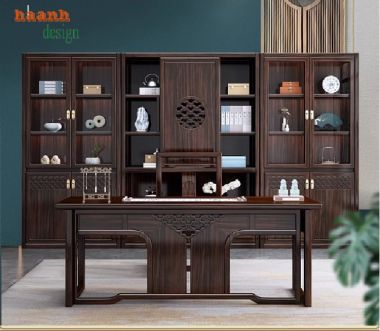 Nâng tầm phong cách với tủ hồ sơ gỗ phòng lãnh đạo-THT 002