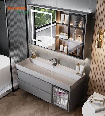 Tủ lavabo gỗ công nghiệp hiện đại TLV 001