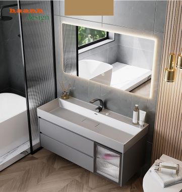 Tủ lavabo gỗ công nghiệp hiện đại TLV 001