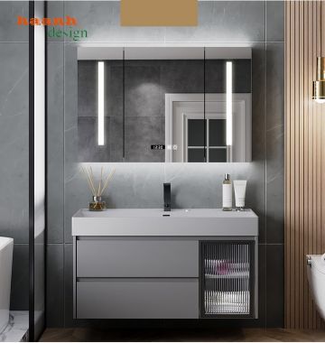 Tủ lavabo gỗ công nghiệp hiện đại TLV 001