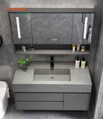 Tủ phòng tắm gỗ công nghiệp hiện đại TLV 002
