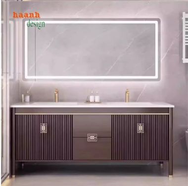 Tủ gỗ phòng tắm thiết kế theo yêu cầu, chuẩn thẩm mỹ-TLC 004