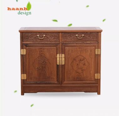 Tủ lưu trữ gỗ giả cổ bền đẹp – giải pháp tối ưu phòng bếp-TCD 002