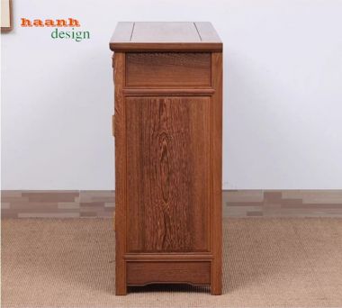 Tủ lưu trữ gỗ giả cổ bền đẹp – giải pháp tối ưu phòng bếp-TCD 002