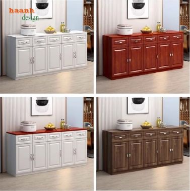 Tủ lưu trữ đồ phòng bếp – Bền đẹp với gỗ công nghiệp Thái Lan-TDN 001