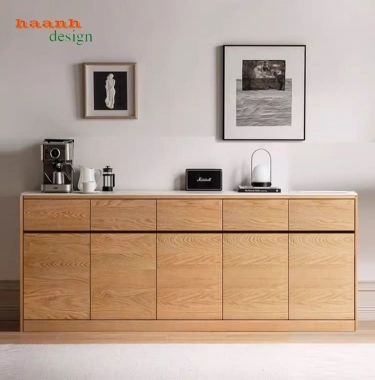 Tủ lưu trữ phòng bếp gỗ công nghiệp đẹp hiện đại 2026-TDN 003