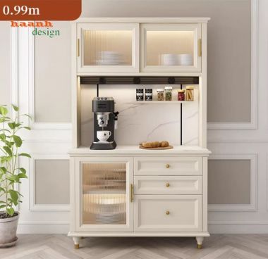 Kệ gỗ lưu trữ phòng bếp hiện đại, gọn gàng cho mọi không gian-TLT 009