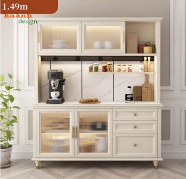 Kệ gỗ lưu trữ phòng bếp hiện đại, gọn gàng cho mọi không gian-TLT 009