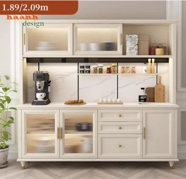 Kệ gỗ lưu trữ phòng bếp hiện đại, gọn gàng cho mọi không gian-TLT 009