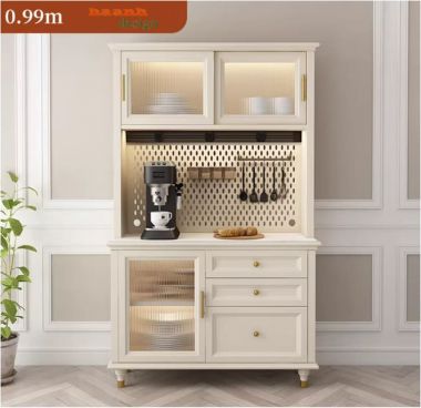 Kệ gỗ lưu trữ phòng bếp hiện đại, gọn gàng cho mọi không gian-TLT 009