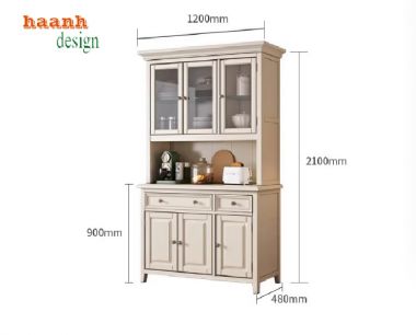 Khám phá lợi ích của tủ đựng đồ nhà bếp bằng gỗ-TLT 005