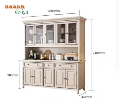 Khám phá lợi ích của tủ đựng đồ nhà bếp bằng gỗ-TLT 005