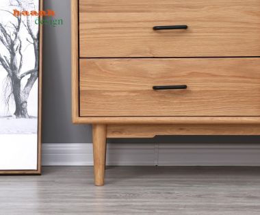  Tủ ngăn kéo gỗ sồi tự nhiên sản phẩm cho phòng ngủ hiện đại TNG 003