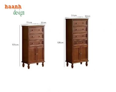 Chắc chắn với tủ ngăn kéo tân cổ điển bền bỉ-TNT 004