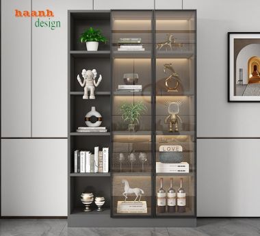 Tủ phòng khách gỗ công nghiệp sang trọng và hiện đại-TPK 002