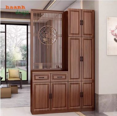 Top mẫu tủ gỗ trang trí phòng khách hiện đại, sang trọng 2025-TPK 012