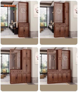 Top mẫu tủ gỗ trang trí phòng khách hiện đại, sang trọng 2025-TPK 012