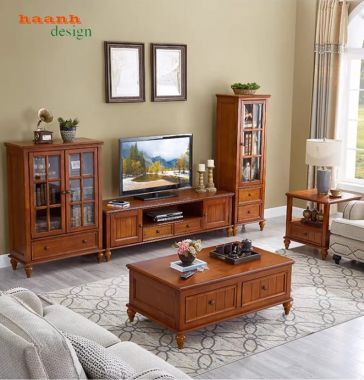 Tủ rượu phòng khách đẹp thiết kế hiện đại sơn PU Inchem-TPK 015