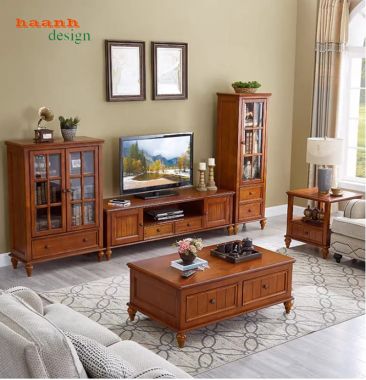 Tủ rượu phòng khách đẹp thiết kế hiện đại sơn PU Inchem-TPK 015