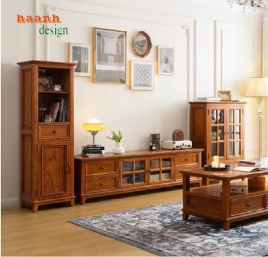 Gợi Ý Tủ Trang Trí Phòng Khách Đẹp Và Tiện Dụng-TPK 009