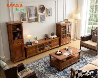 Gợi Ý Tủ Trang Trí Phòng Khách Đẹp Và Tiện Dụng-TPK 009