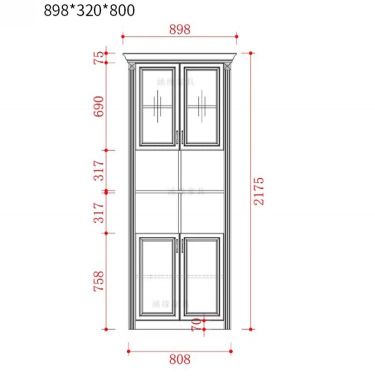 Mẫu tủ tường bằng gỗ phòng khách đẹp xu hướng mới-TPK 013
