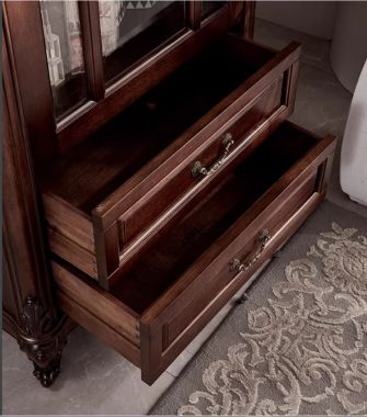 Mẫu tủ rượu phòng khách đẹp phong cách Pháp cao cấp-TCC 015