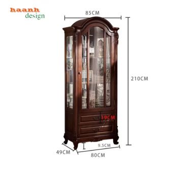 Mẫu tủ rượu phòng khách đẹp phong cách Pháp cao cấp-TCC 015